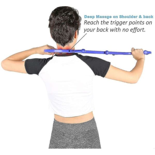 Trigger Point Massager - Comfortable Therapeutic Massage Tool for Self-Massage of Lower Back, Neck, and Shoulders