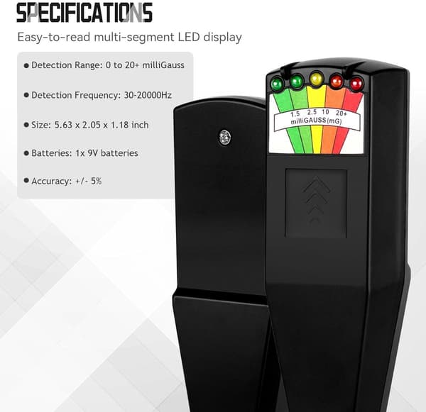 Electromotive Force Meter - Electromotive Force Meter Radiation Detector - Black