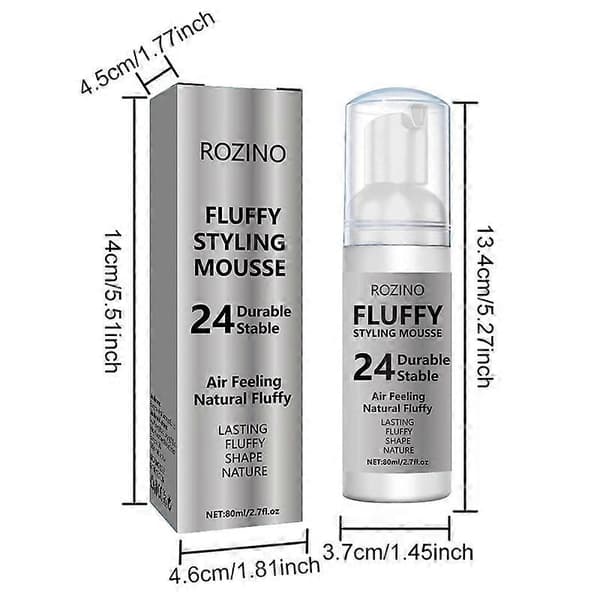 Mousse hårstyling hårgelé elastisk krøll fuktighetsgivende pleieskum stylingmousse 80ML