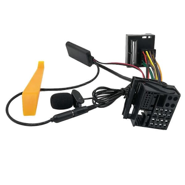 För OPEL CD30 Mp3 CDC40 CD70 DVD90 HeadUnit Installera Full Kabelstam Plug Mikrofon Handsfree Bluetooth 5.0 AUX-adapter Noir
