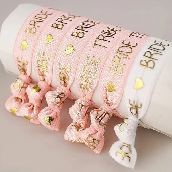 \"Bride's Tribe\" Armbandset: Brud, Brud, Brud, Brud, Brudtärna