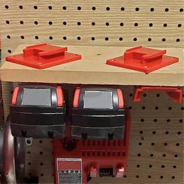 For Milwaukee M18 18V Battery Tool Holder Battery Holder Wall Mount Red Drill M8 Holder with