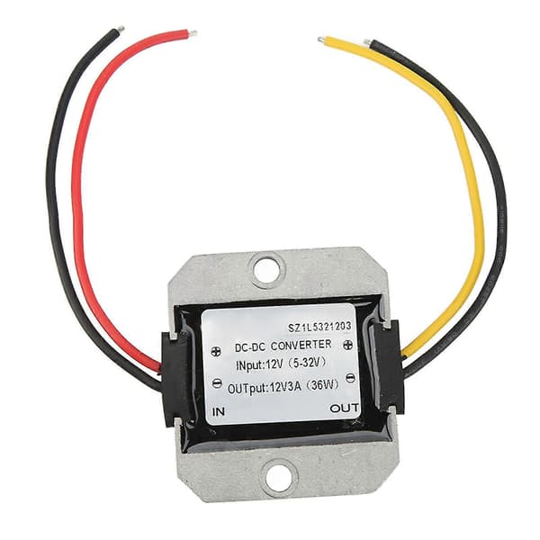 12V til 12V 3A Vanntett DC-omformermodul Justerbar Spenningsregulator