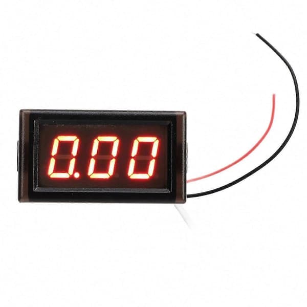 Hall-sensor DC-amperemeter LED digitalt display 50A højpræcisionsstrømmåler til køretøjer