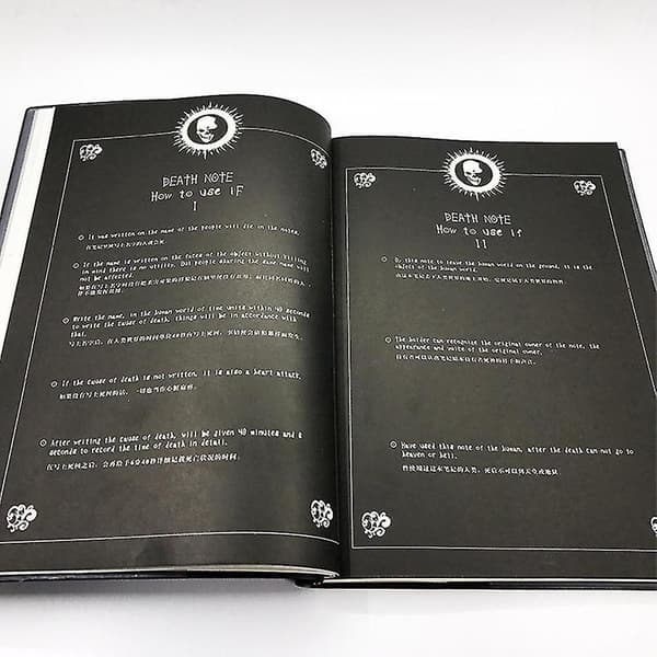 Universal bærbar med fjerpen Journal Art Writing Death Note
