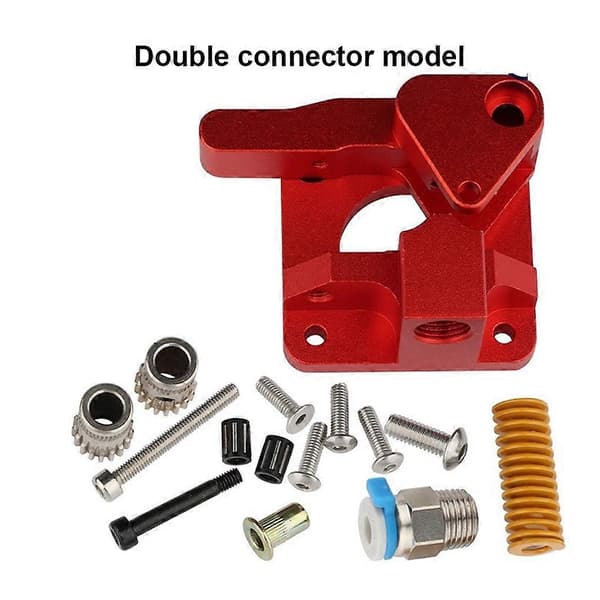 3D Printer Ekstruder Aluminiumlegering Foder Professionel Vedligeholdelsesopgradering Dual Adapters