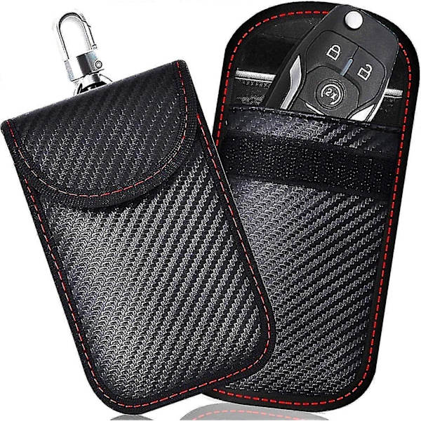 Faraday nyckelfobskydd (2-pack) Bilsäkerhetsskyddsväska