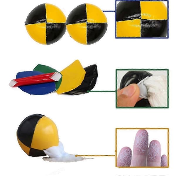 Jongleringsbollar Set för Nybörjare & Proffs - 3-pack - Perfekt för Inlärning & Uppträdande
