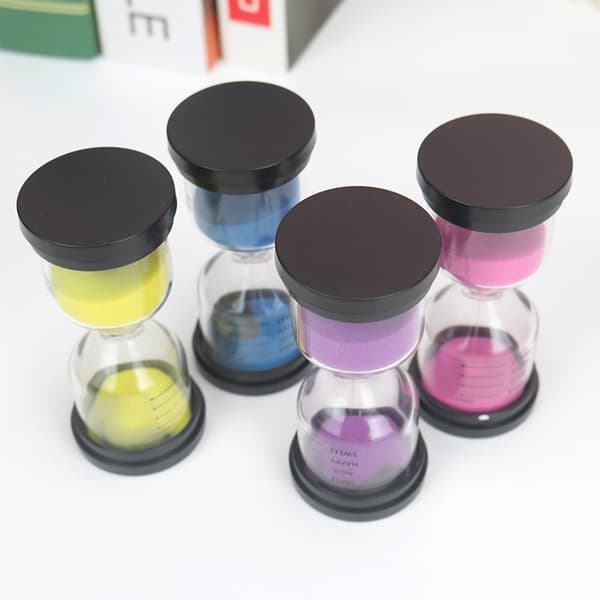 Sand Timer 1/3/5/10/15/30 minutter Tidsstyringsassistent Gave til barn Blue 5 Minute