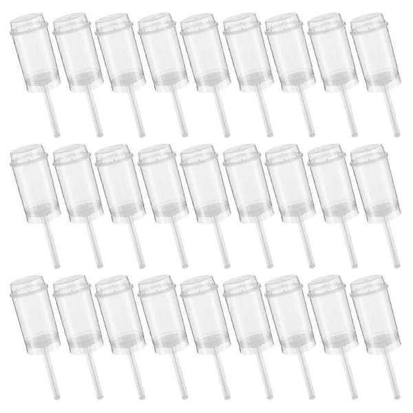 40 stk. runde klare push-up kagebeholdere til is og ispinde 17X5CM Transparent