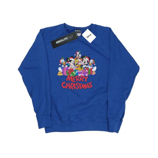 Disney Dame Mickey Mouse og Venner Jule-sweatshirt Kongeblå Royal Blue L
