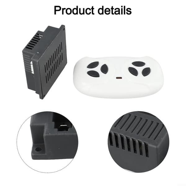 JR1958RX-2S 2.4G Receiver Remote Control for Children's Electric Ride-On Car, 12V Wireless Transmitter with Slow Start Function, Compatible full set