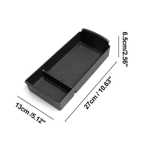 TPE Bilkonsol Organizerbricka 2-pack Ljudreducerande Förvaringslåda armrest storage box 1pcs