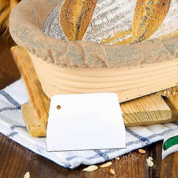 Håndlavet oval hævekurv med brødkniv til dej