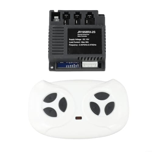 JR1958RX-2S 2.4G Receiver Remote Control for Children's Electric Ride-On Car, 12V Wireless Transmitter with Slow Start Function, Compatible full set