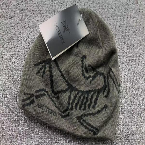 [LCS] Arc'teryx Bird Head Toque Mössa Brun Merinoull Stickad Vintermössa Unisex brown