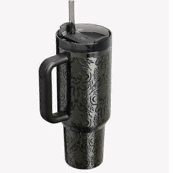 Stanley Quencher H2.0 Flowstate Tumbler 40Oz Halloween Deadly Damask I Hand