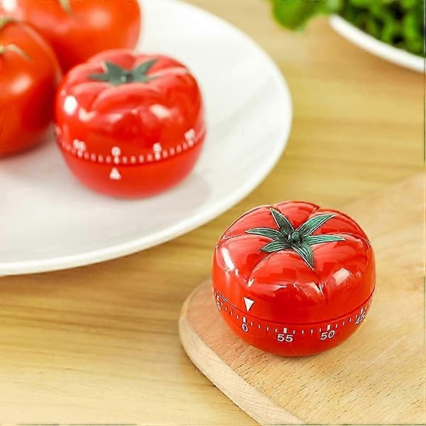Køkken Madlavning Timer Tegneserie Køkkentimer Tomatformet Timer Bage Tidspåmindelse 6.3x4.5cm