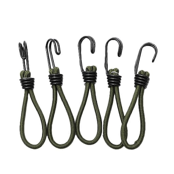 Multifunktionella tältfästspännen med elastiskt rep för camping 4 st