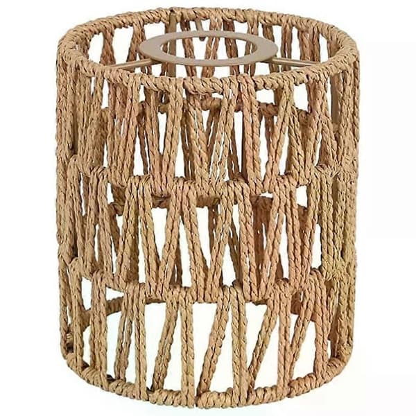 Boho nuancer udskiftning 5.9In loftventilator lysdæksler cylinder vævet7487