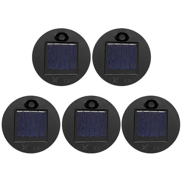 5-pack Replacement Solar Lantern Lids (Upper Size 2.76 Inch, Lower Size 2.36 Inch), 7 Warm White LED Waterproof