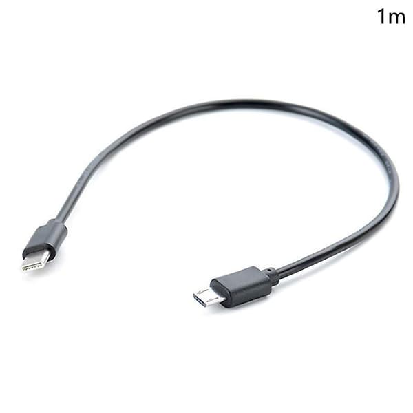 C-tyypin USB-C–Micro USB -kaapeli Micro B USB C-tyypin johto Uros-uros-datakaapeli 1M