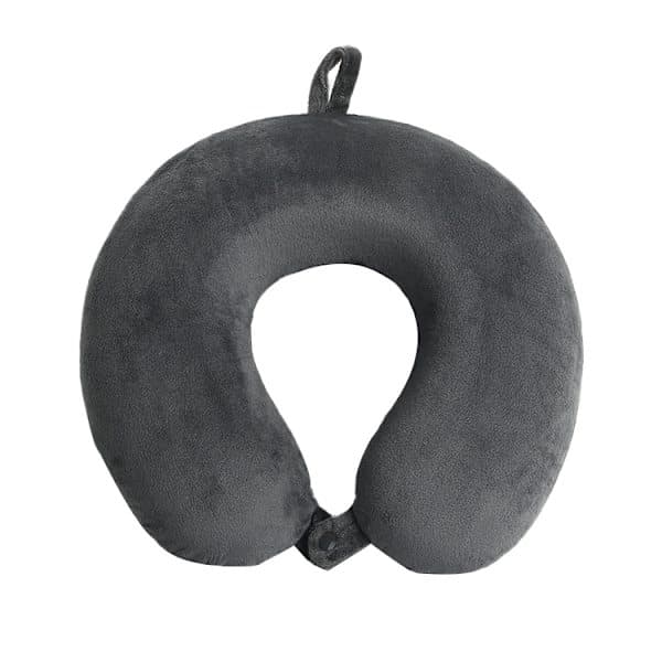 Travel Pillow - Memory Foam Neck Pillow Support Pillow, Luxury Compact & Lightweight Quick Pack for Camping, Sleep Support Pillow (Grey)