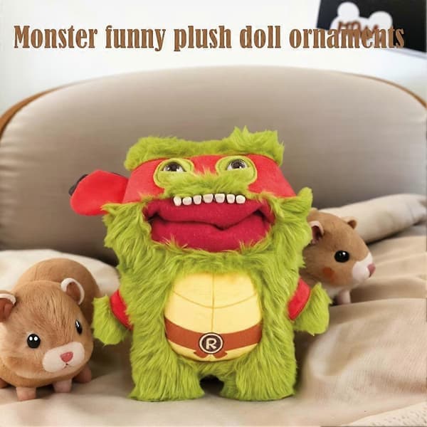 Barnleksaksdocka Funky Tooth Treasure Ugly Toy Rolig Plyschdocka Present AA purple