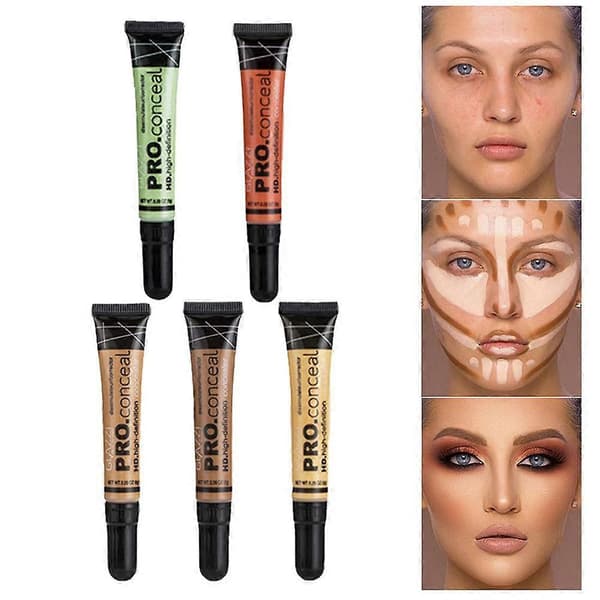 Makeup Mat Concealer Høj Dækning Flydende Vandfast Foundation Og Concealer 8G Gc980