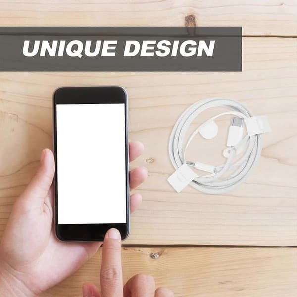 2 stk. mobiltelefon datakabel USB-opladerkabel kabler fleksibelt stof