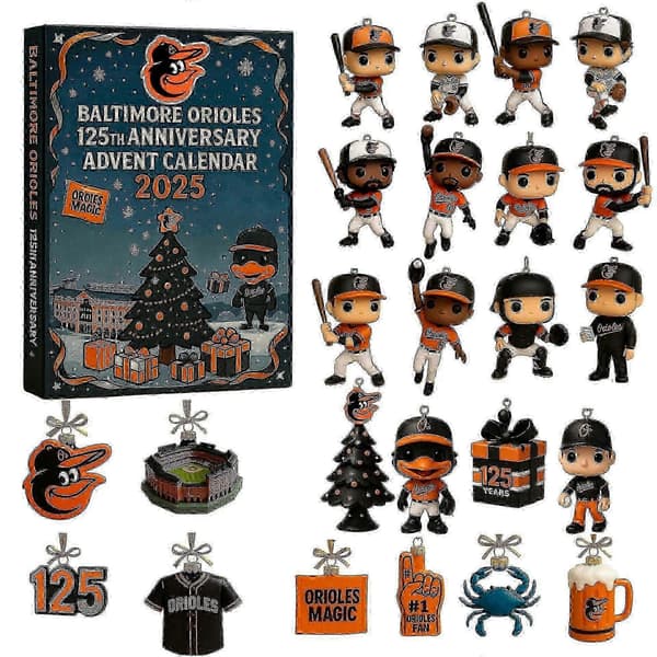 Major League Baseball Team Commemorative Christmas Blind Box Nedtelling til advent juletrepynt - DX BTS