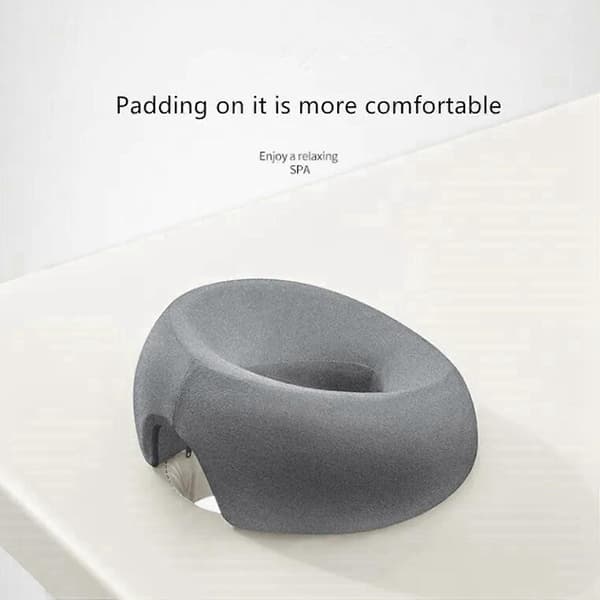 2X Ergonomi Liggande Kudde Memory Foam Huvudstöd Stödkudde Kroppsmassage Ansiktskudde för Skönhetssalong-A Grey