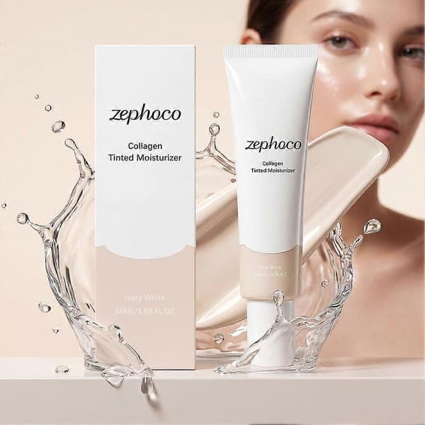 Zephoco Tonad Fuktkräm Kollageninfunderad Hydrerande Foundation Natural 50ml