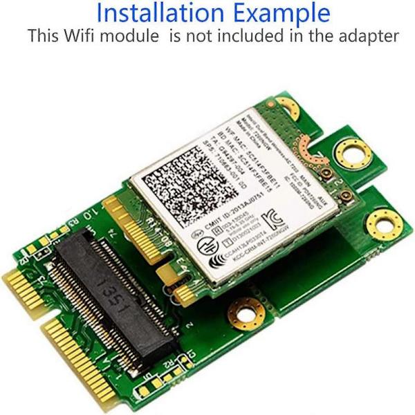 M.2 (NGFF Key E) til MPCIe (PCIe+USB) Adapter pcie WiFi m.2 pcie Adapter