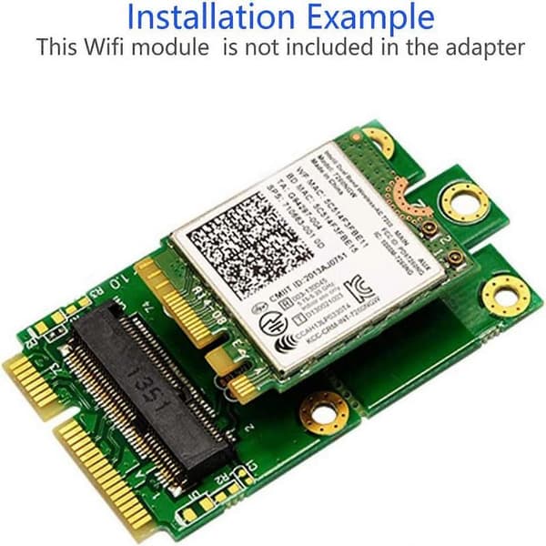 M.2 (NGFF Key E) till MPCIe (PCIe+USB) Adapter pcie WiFi m.2 pcie Adapter