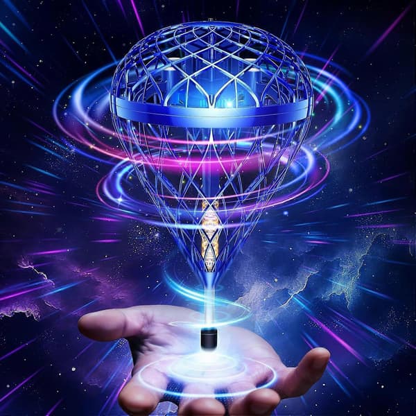 Flygande studsande leksaker, Next-Gen Pro 2025 Cosmic Globe Flygande Orb Ball Rörelsekontrollerad Hover Spinner med 3D-flips, Cool interaktiv presentleksak för barn 6+