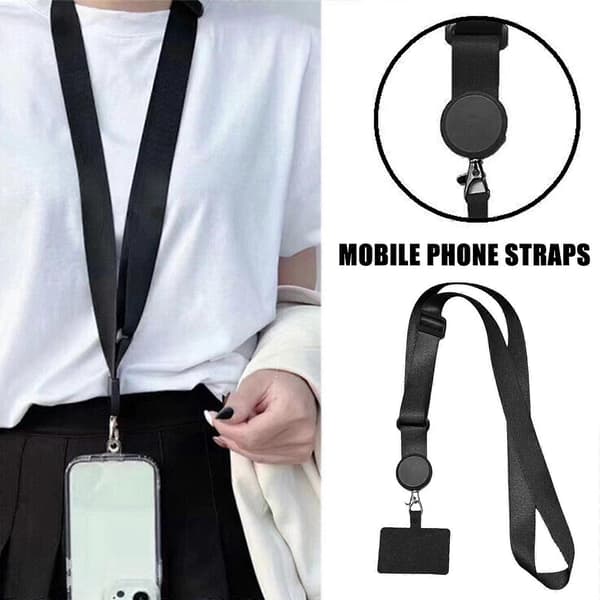 Universal Crossbody Nylon Patch Mobiltelefon Snodd Rep Telefonrem Snodd