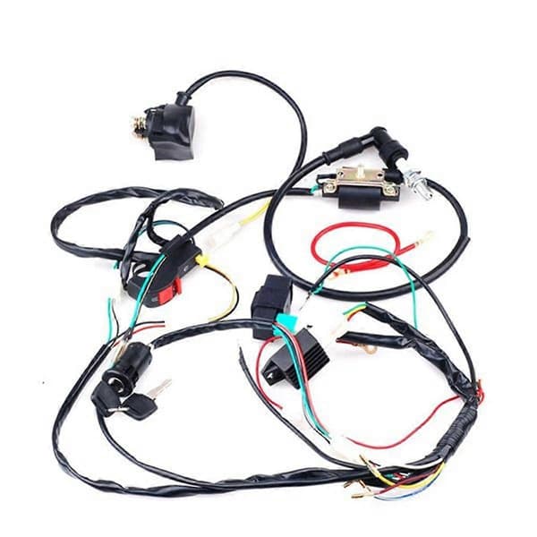 Kabelnet CDI Tændspole Kit til 50cc 70cc 90cc 110cc ATV Elektrisk Quad Firehjuling, Komplet Køretøj