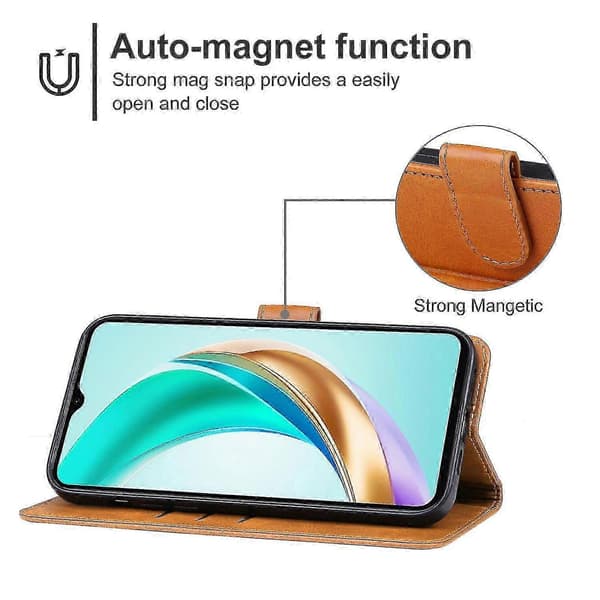 Läderfodral för Honor X6b Brown