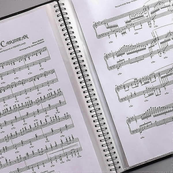 A4 papir node mappe opbevaring Elegant keyboard musik bord mappe (30 sider)