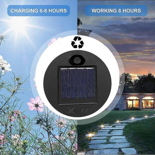 5-pack Replacement Solar Lantern Lids (Upper Size 2.76 Inch, Lower Size 2.36 Inch), 7 Warm White LED Waterproof