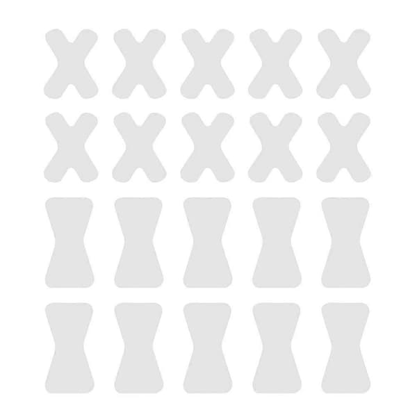 90 stk. søvnmunnbånd Søvnstrimler Munnpustebånd Søvnmunnbånd yu 5X3.2X0.2cm Vit