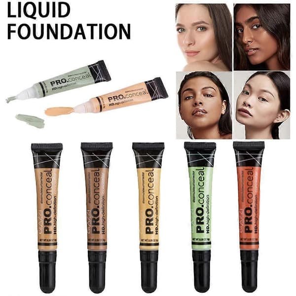Makeup Mat Concealer Høj Dækning Flydende Vandfast Foundation Og Concealer 8G Gc980