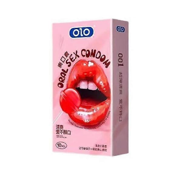 Liukastetut suuseksikondomit, rasvattomat lateksikondomit-M 10 PCS