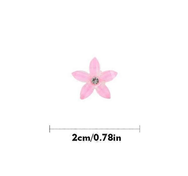 Mini Blomsterhårklämmor Blommig Design Säkert Grepp 10-delat Set Purple One size