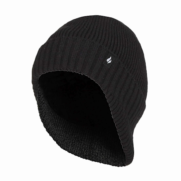 - Termisk mössa för män med nedfällbar hals Black One Size