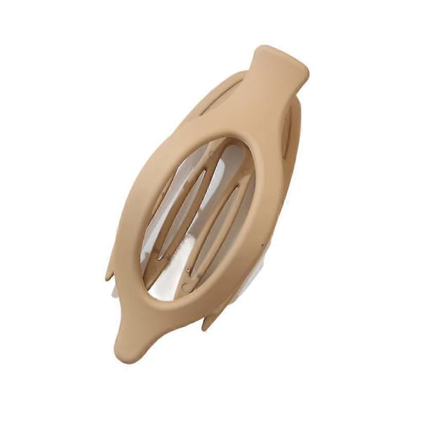 Blad Oval Hårklemme Ergonomisk Passform Flat Bakside Komfortabel Moderne Westernstil khaki