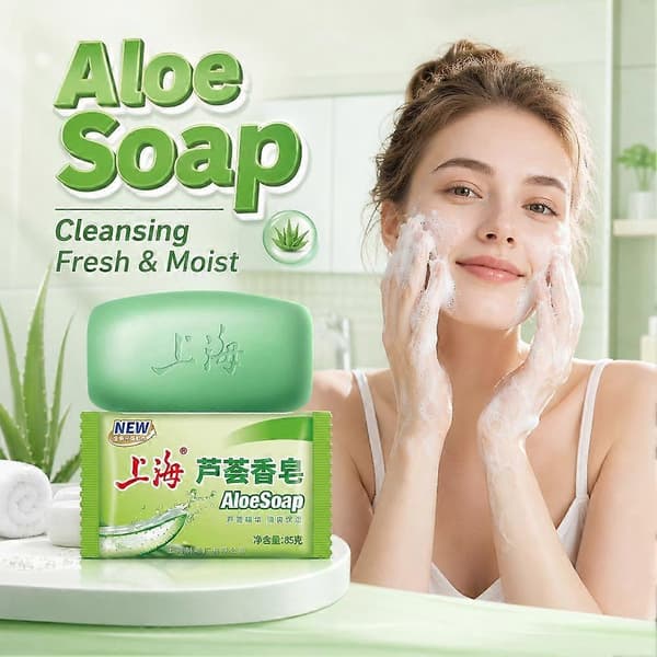 Shanghai Aloe Saippua - 85g, Kosteuttava, Hellävarainen Puhdistus