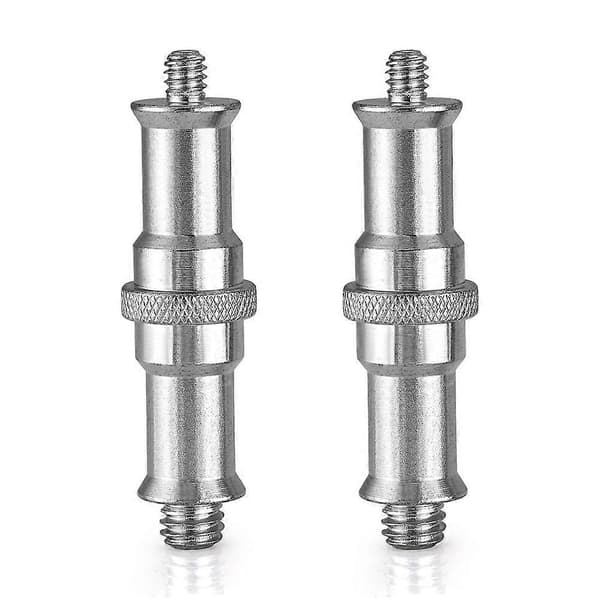 Stykker Standard 1/4 til 3/8 tommer Metall Hann Konverter Gjengede Skrueadapter Spigot Stud for Studio Lysstativ, Blitssko/Kaldskoadapter, Kulehode