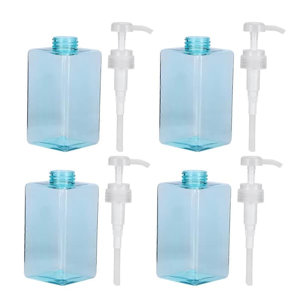 4 st påfyllningsbara skumtvålpumpar, 450 ml pumpflaskor